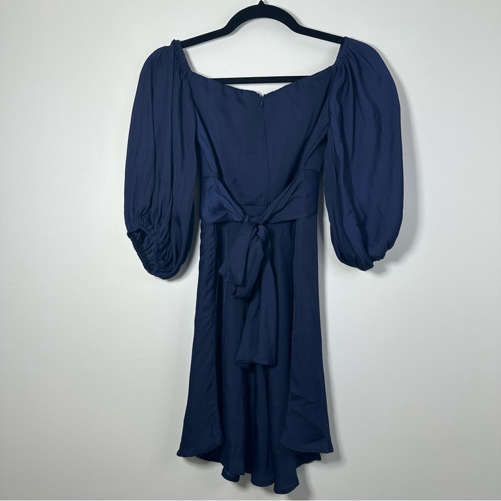 Hello Molly Navy Off-Shoulder Mini Dress - Picture 4 of 8
